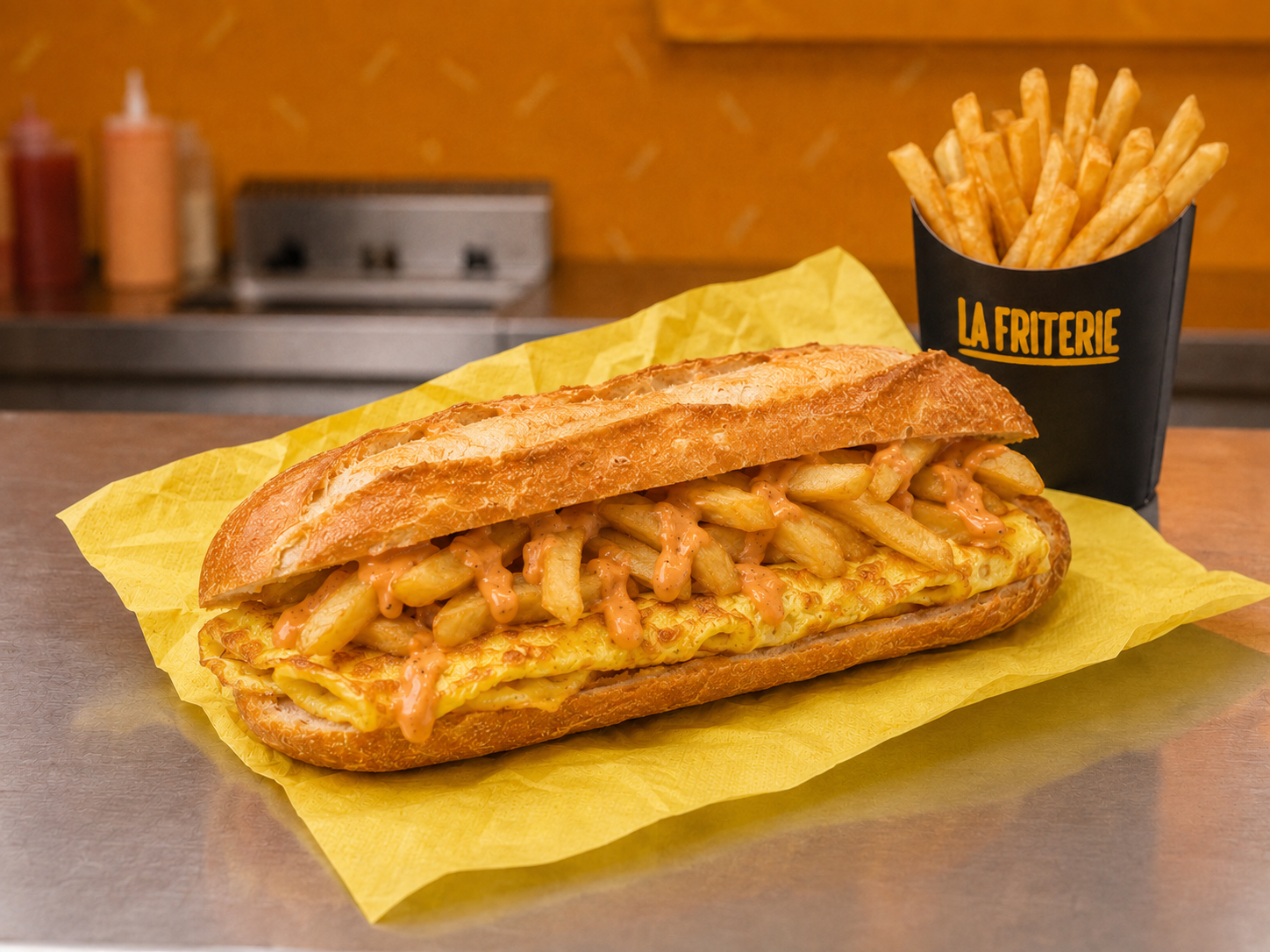 Frites omelette